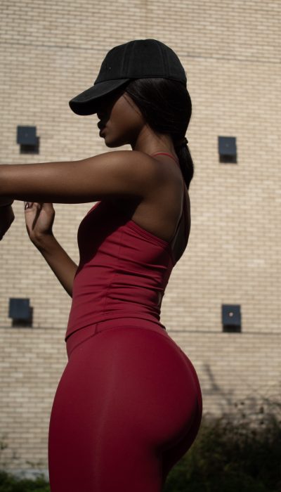 Fit Collection - Cherry Red Tights